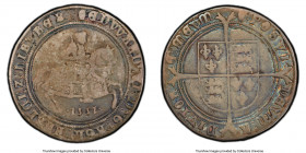 Edward VI (1547-1553) Crown 1552 VF20 PCGS Tower mint, Tun mm, S-2478, N-1933. A commendable representative with charming eye appeal, bestowed an irid...