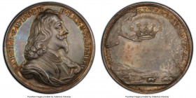 Charles I silver "Death and Memorial" Medal ND (1649) MS63 PCGS, Eimer-162b, MI-I-347/201. Dies by J. Roettiers. These medals were issued in 1695 unde...