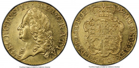 George II gold Guinea 1759 AU58 PCGS, KM588, S3680. Truly impressive for the type and especially so in borderline Mint State preservation, where only ...