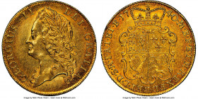 George II gold 2 Guineas 1740/39 AU58 NGC, KM578, S-3668. Shimmering luster pervades over the faces of this wholesome and near-mint specimen, tinged w...