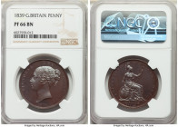 Victoria Proof Penny 1839 PR66 Brown NGC, KM739a, S-3948. A premium gem full in both its quality and the impact of its expression. This first-year of ...