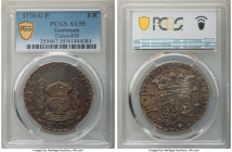 Charles III 8 Reales 1770 G-P AU55 PCGS, Antigua mint, KM27.2, Cal-1002 (prev. Cal-819). Fully original in appearance owing to an age-old tone that bl...