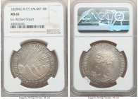 Central American Republic 8 Reales 1828 NG-M MS61 NGC, Nueva Guatemala mint, KM4, Elizondo-88. A popular issue and certifiably Mint State and displayi...