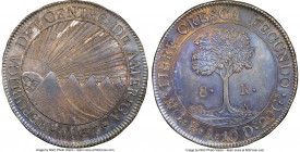 Central American Republic 8 Reales 1837 NG-BA MS62 NGC, Nueva Guatemala mint, KM4, Elizondo-96. A wonderfully preserved example of this popular C.A.R....