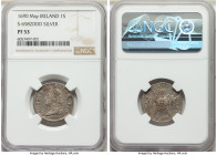 James II silver Proof "Gunmoney" Shilling 1690 PR53 NGC, KM100a, S-6582B5 (prev. S-6582DDD), Timmins-4A, Withers-19/15. Dated May 1690. A wonderful ex...
