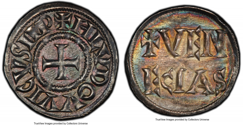 Carolingian. Louis the Pious (814-840) Denier ND (818-822/3) MS65 NGC, Venice mi...
