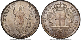Genoa. Republic 8 Lire 1796 MS65+ NGC, Genoa mint, KM249, Dav-1370, MIR-309/5. Variety with star after date. A simply sublime example of this most bel...