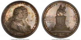 Charles IV silver "Monument" Medal 1796 MS62 PCGS, Grove-C-268. 59mm. A scarce monument medal featuring the joint busts of Charles IV and Queen Consor...