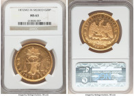 Republic gold 20 Pesos 1872 Mo-M MS63 NGC, Mexico City mint, KM414.6. A radiant example of this large denomination, the expansive planchet lends to ev...