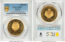 Rainier III gold Specimen 3000 Francs 1974 SP67 PCGS, Gad-171. Mintage: 10,000. Struck for the 25th anniversary of Rainier's reign. The Standard Catal...