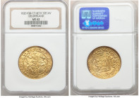 Gelderland. Provincial gold 1/2 Cavalier d'Or 1620-Cross MS62 NGC, KM17.1, Fr-241. A wonderfully preserved specimen on the verge of Choice Mint State,...