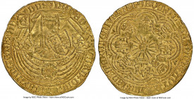 Gorinchem. City gold Imitative Rose Noble ND (1583-1591) AU Details (Cleaned) NGC, Culemborg mint, Fr-80, S-1952, Schneider-883 var. 7.50gm. Struck in...