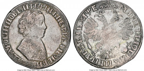 Peter I Rouble 1705-MД VF Details (Cleaned) NGC, Moscow mint, KM122.1, Dav-1642, Diakov-182, Bit-178. A perennial favorite of Russian Roubles, featuri...
