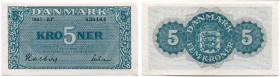 DÄNEMARK 
 5 Kronen von 1947. Pick 35d. I