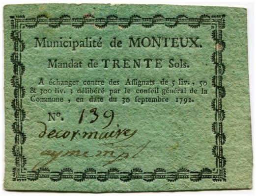 FRANKREICH 
 Lot. Gacé, Canton de. 5 Sols vom 21 Oktober 1791. Hangest/Dépt. de...