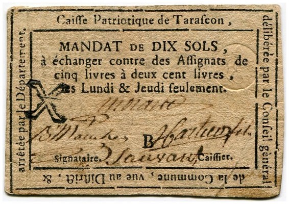 FRANKREICH 
 Lot. Tarascon. 10 Sols o. J. Tarn, Département de. 30 Deniers o. J...