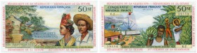 FRANKREICH 
 Französische Territorien. Französische Antillen. Dept. Guadeloupe/Guyana. 50 Nouveaux Francs o. J. (1963). Pick 6a. Sehr selten. Hervorr...