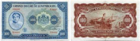 LUXEMBURG 
 100 Francs o. J. (1944). Pick 47a. III