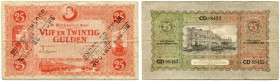 NIEDERLANDE 
 Lot. 25 Gulden vom 24.11.1921. 100 Gulden vom 6.9.1924 & 1000 Gulden vom 6. Oktober 1926. Pick 36a, 39, 48. Die 25 Guldennote entwertet...