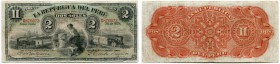 PERU 
 Republik. Lot. 2 Soles vom 30. Dezember 1879. 5 Soles vom 4. Februar 1879 & 20 Soles vom 30. Dezember 1879. Pick 2, 4, 7. -III (3)