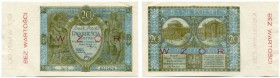 POLEN 
 20 Zlotych vom 1. März 1926. Musternote/Specimen. Beidseitiger roter Überdruck “BEZ WARTOSCI.” und “WZOR”. Zu Pick 66. -I