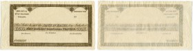 SCHWEIZ 
 Basel 
 Bank in Basel. 100 Fünf Franken Thaler / Fünf Hundert Französische Franken o. J. (ab 1845). Einseitiges Formular auf Originalpapie...