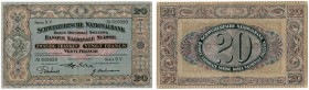 SCHWEIZ 
 2. Emission 
 20 Franken vom 29. September 1927 (Gesetzgebung über die Schweizerische Nationalbank). Richter/ Kunzmann CH28m. Pick 33e. Sc...