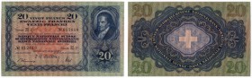 SCHWEIZ 
 3. Emission 
 20 Franken vom 20. Januar 1949 (Gesetzgebung über die Schweizerische Nationalbank). Richter/Kunzmann CH29ww. Pick 39q. I
