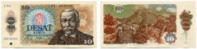 SLOWAKEI 
 Lot. Erste (provisorische) Banknotenausgaben auf tschechoslowakische Banknoten. 10 Kronen 1986. 20 Kronen 1988. 50 Kronen 1987. 100 Kronen...
