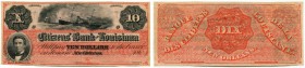 UNITED STATES OF AMERICA / USA 
 Louisiana 
 Citizens’ Bank of Louisiana. 10 Dollars of 186.. Haxby LA15/G26a. (Remainder). Perfect condition. I Weg...