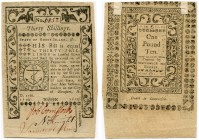 UNITED STATES OF AMERICA / USA 
 Rhode Island 
 30 Shillings/One Pound Ten of 1786. Pick S3041. Adhesive hinges of collectors album. II
