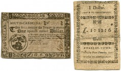 UNITED STATES OF AMERICA / USA 
 South Carolina 
 1 Dollar (Spanish milled Dollar) of December 23rd 1776 (second issue). Revers missdated 1777. Pick...