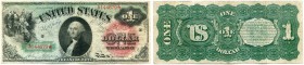 UNITED STATES OF AMERICA / USA 
 United State Notes 
 Large size notes. United State Notes. 1 Dollar Series 1869. Sign. Allison/Spinner. Pick 144. C...
