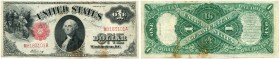 UNITED STATES OF AMERICA / USA 
 United State Notes 
 1 Dollar Series 1917. Sign. Burke/Elliot. Pick 187. Cuhaj KL24. Some brown tonings and spots. ...