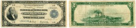 UNITED STATES OF AMERICA / USA 
 United State Notes 
 2 Dollar Series 1918/San Francisco. Sign. Teehee/Burke/Clerk/Lynch. Pick 372. Cuhaj KL177. Upp...