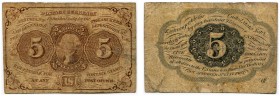 UNITED STATES OF AMERICA / USA 
 United State Notes 
 Fractional Currency. First issue, July 17th 1862 – Postage Currency. Lot. 5 Cents. 10 Cents. 2...