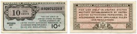 UNITED STATES OF AMERICA / USA 
 Military Payment Certificates 
 Series 461. Lot. 10 Cents ND (1946). 25 Cents ND (1946). 50 Cents ND (1946) & 1 Dol...