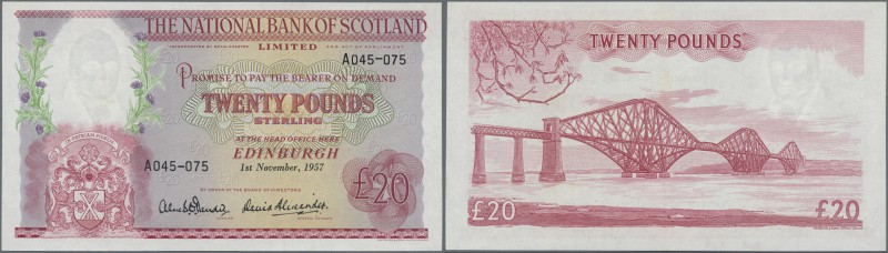 Scotland: The National Bank of Scotland 20 Pounds 1957 P. 263, no visible folds ...