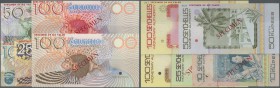 Seychelles: set of 5 Specimen notes from 10 to 100 Rupees ND(1979-80) P. 23s-27s, all in condition: UNC. (5 pcs)