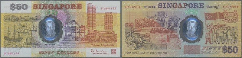 Singapore: 50 Dollars ND P. 30, poymer commemorative note, condition: UNC.