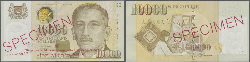 Singapore: 10.000 Dollars 1999 SPECIMEN, P.44s in original plastic cover in UNC ...