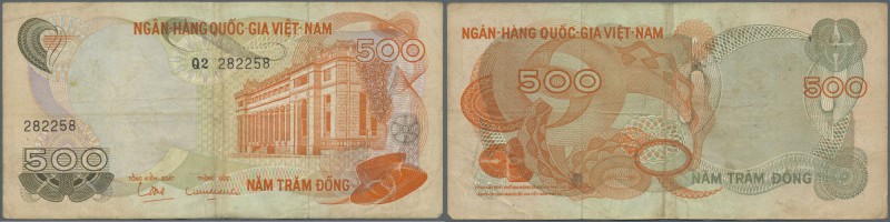 South Vietnam: bundle of 100 pcs 500 Dong 1970 P. 28, all in used condition with...