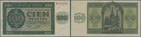 Spain: 100 Pesetas 1936 with cancellation ”inutilizado”, regular serial number, P. 101s, in condition: UNC.