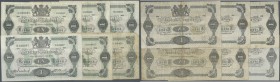 Sweden: Set of 6 banknotes 1 Korona P. 32, all with different dates, 1914, 1915, 1916, 1917, 1919 and 1920, one of them is F-, 5 of them are F and one...