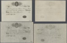 Sweden: Very interesting pair of 2 blanco forms for 20 Riksdaler of the Riksens Ständers Bank, one with date 182x and the other one with date 183x, bo...
