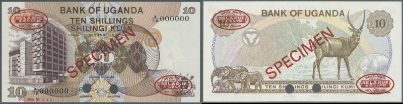 Uganda: 10 Shillings 1979 Specimen P. 11bs in condition: UNC.