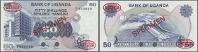Uganda: 50 Shillings 1979 Speicmen P. 13bs in condition: aUNC.