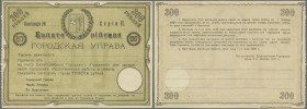 Ukraina: 300 Rubles 1918 R*14262, light creases at borders, unfolded, condition: XF+.
