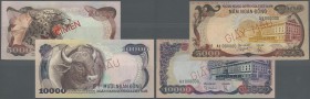 Vietnam: set of 2 notes containing 5000 and 10.000 Dong ND Speicmen P. 35s, 36s, both in condition: UNC. (2 pcs)