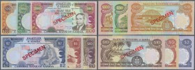 Western Samoa: set with 6 Banknotes comprising 2 Tala SPECIMEN series ND(1985) with title ”legal tender in WESTERN SAMOA” P.25s and 5, 10, 20, 50 and ...